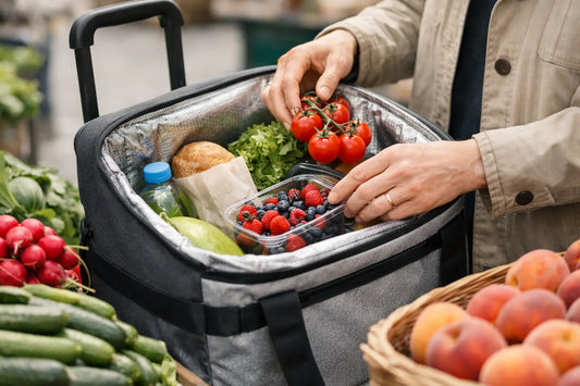 Kühltasche im Trolley verwenden - richtig packen