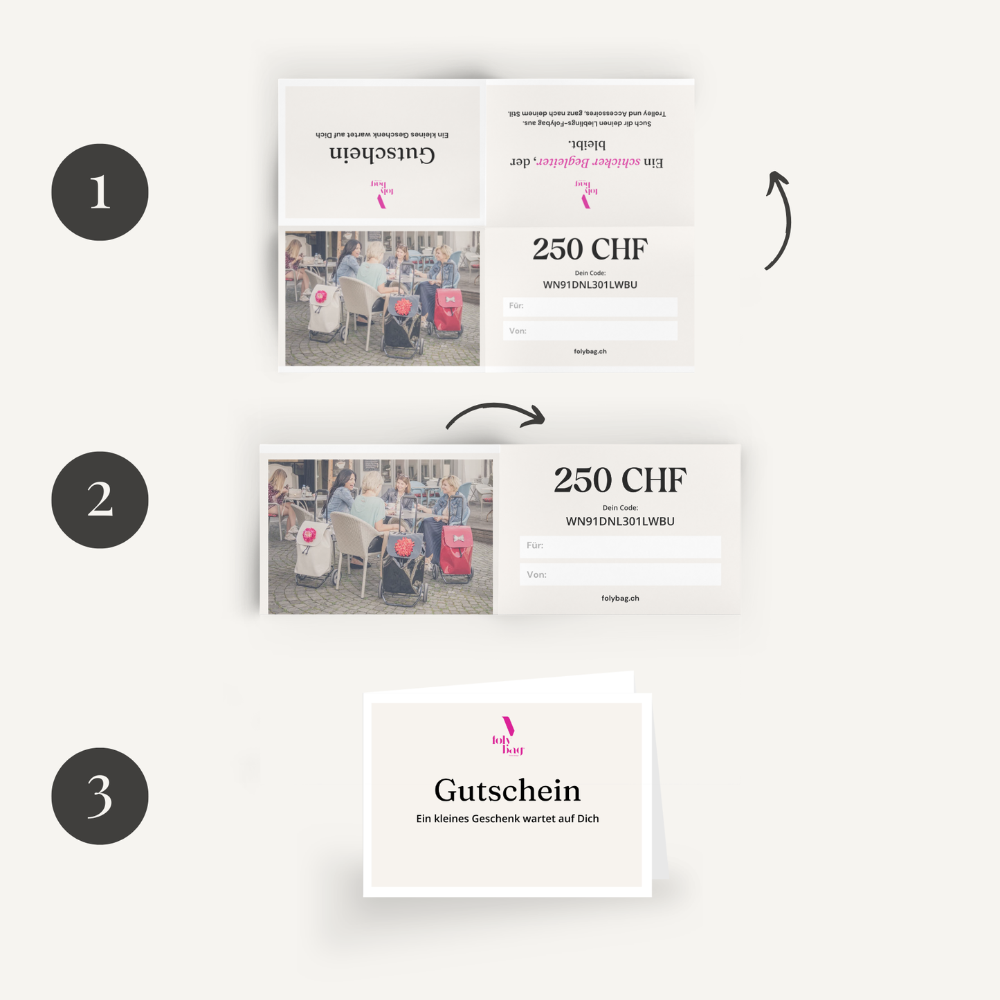 Folybag Geschenkgutschein CHF 250