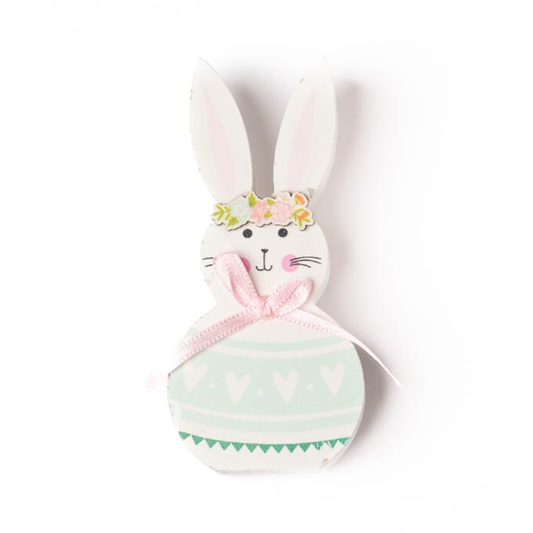Hase mint/rosa/weiss